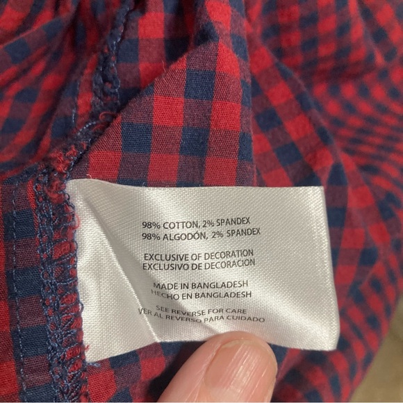 Mens Gap checkered button down shirt size medium - Picture 3 of 4